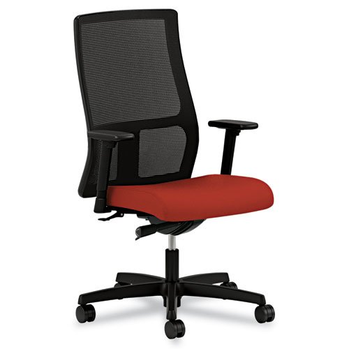 HON Ignition Mid-Back Mesh Task Chair Synchro-Tilt Adjustable Arms, Poppy