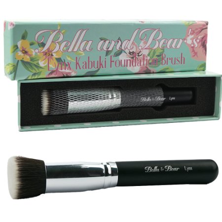 Kabuki Brush - Our Flat Top Foundation Brush Is Perfect As A Stippling Brush, Buffing Brush or Liquid Foundation Brush.