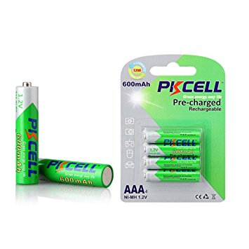 aaa 600mah 1.2v Precharged Ni-mh Rechargeable Battery 4pcs Per Blister Card