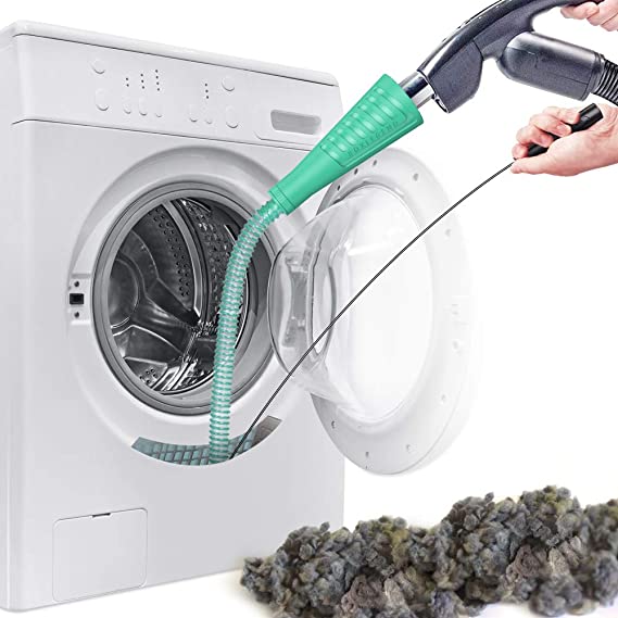 Dryer Vent Cleaner Kit Vacuum Hose Attachment Brush Lint Remover Power Washer and Dryer Vent Vacuum Hose (V2-Green)