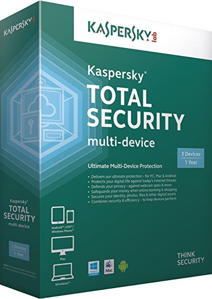 Kaspersky Total Security Multi Device 3 Device 1 Year (PC DVD/Mac)