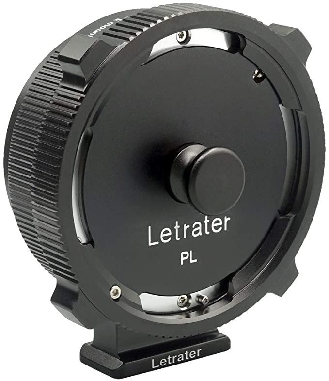 Letrater PL Lens Mount Adapter, PL to Sony E/NEX Mount Cameras A7S3/FS7/5/FX9 /A7R4/R3/a Series/Nex Series (PL-E/PL-NEX)