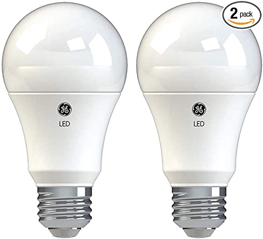 GE Lighting Basic LED Light Bulbs, 100-Watt Replacement, 2-Pack, Daylight, A19 LED Bulb, Medium Base