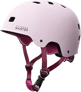 OutdoorMaster Skateboard Cycling Helmet - Two Removable Liners Ventilation Multi-Sport Scooter Roller Skate Inline Skating Rollerblading for Kids, Youth & Adults