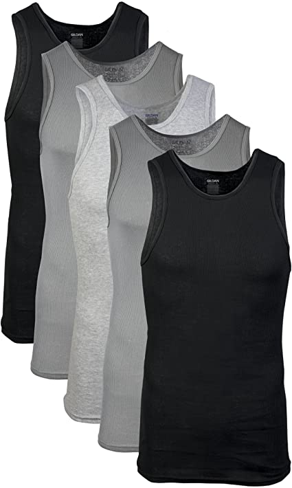 Gildan Mens A-Shirts Tanks Multipack