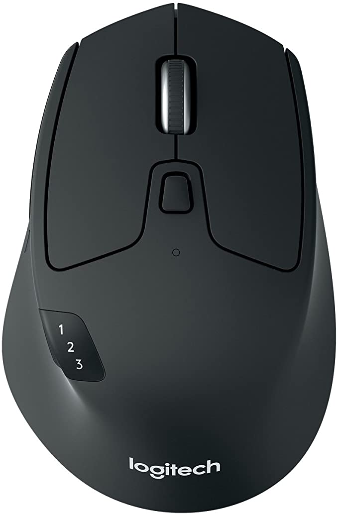 Logitech M720 Mouse, Wireless Black, Triathlon, 910-004791 (Black, Triathlon)