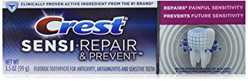 Crest Sensi Repair and Prevent Toothpaste for Sensitive Teeth, 3.5 Ounce (Pack of 2)