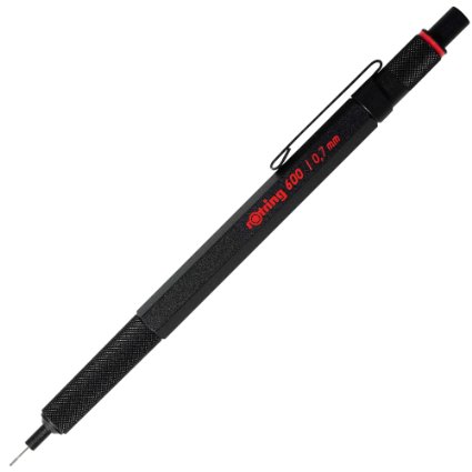 rOtring 600 Series Mechanical Pencil, 0.7mm, Black Body (502607)