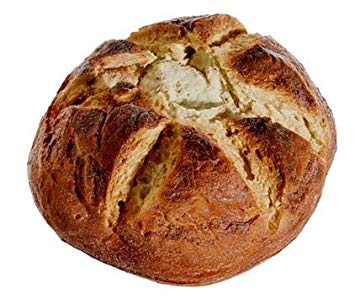 Artificial Round French Bread Loaf 8 Inches Diameter x 3.5 Inches High, Baguette
