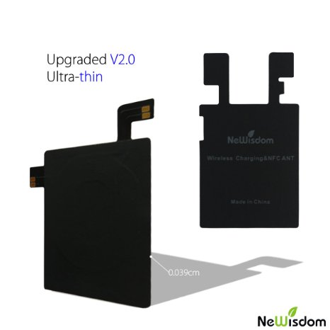 NeWisdom Upgraded V20 Ultra SlimLG G4 Qi Wireless charging IC ChipNFC Antenna Sticker for LG G4 H815 H811 VS986 LS991 F500not support H810 H812 H818G4 wireless chip
