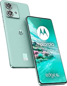 Motorola edge 40 neo (IP68, Doppia camera 50 13MP, Display 6.55" pOLED FHD  144Hz, Mediatek Dimensity 1050, batteria 5000 mAh, 12/256 GB, Dual SIM, Android 13, Cover Inclusa), Soothing Sea