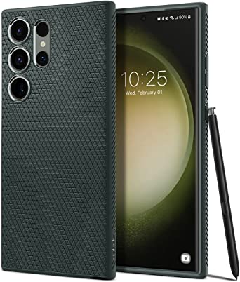 Spigen Liquid Air Designed for Galaxy S23 Ultra Case (2023) - Abyss Green