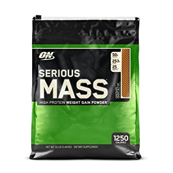 OPTIMUM NUTRITION Serious Mass 12-Pound, Chocolate Peanut Butter, 5.44-Kilograms