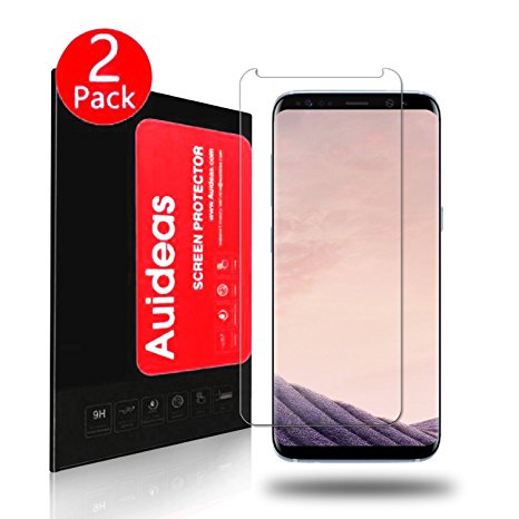 Galaxy S8 Screen Protector [2-Pack], Auideas Full Screen Coverage 3D PET HD Screen Protector HD Clear Anti-Bubble Film for Samsung Galaxy S8