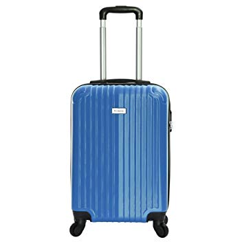 Slimbridge Hard Cabin Hand Carry-on Suitcase Luggage Bag 55 cm 2.5 kg 35 litres 4 Wheels Number Lock, Borba Ocean Blue