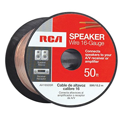 RCA AH1650R 50-Feet 16-Gauge Speaker Wire