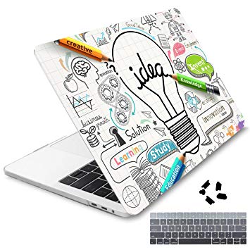 Dongke for MacBook Pro 13 Inch Case 2019 2018 2017 2016 Release A2159 A1989 A1706 A1708, Hard Case Shell Cover for MacBook Pro 13.3 with/Without Touch Bar - Creative Idea