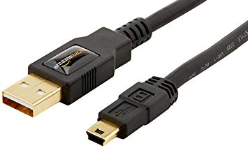 AmazonBasics USB 2.0 Cable - A Male to Mini B - 3 Feet (0.9 Meters)