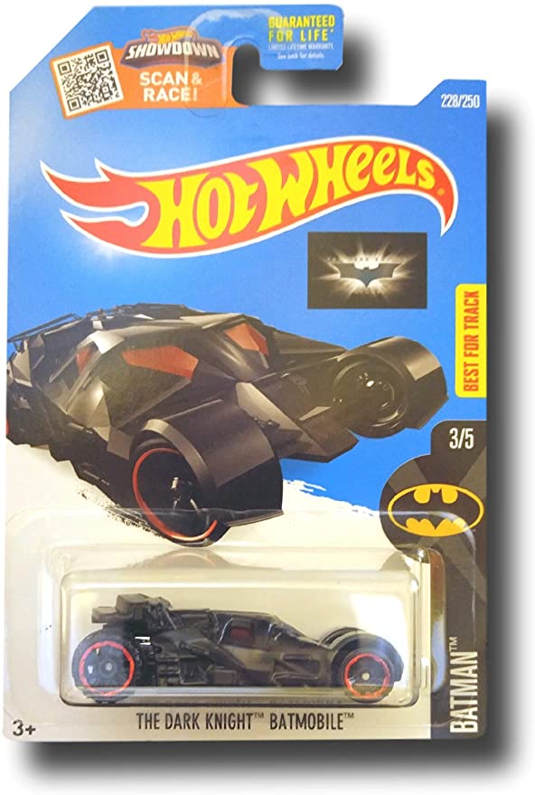 Hot Wheels 2016 Batman The Dark Knight Batmobile 228/250, Black