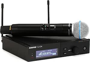 Shure SLXD24/B58 Wireless Microphone System with BETA58A Handheld Vocal Mic, SLXD24/B58-J52