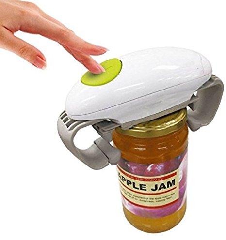 Electric Jar Opener, Useful Automatic Electric Can Opener One Touch Kitchen Tool Random Color