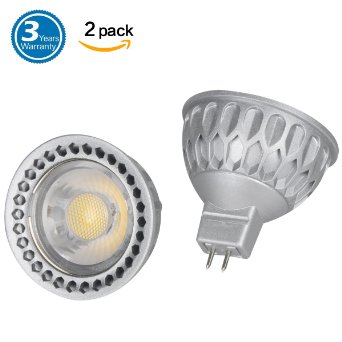 (Pack of 2, Warm White) Sunthin® 5w Mr16 Led Bulb, 50w Equivalent, Recessed Lighting, MR16 LED, LED spotlight, 360lm, 45°