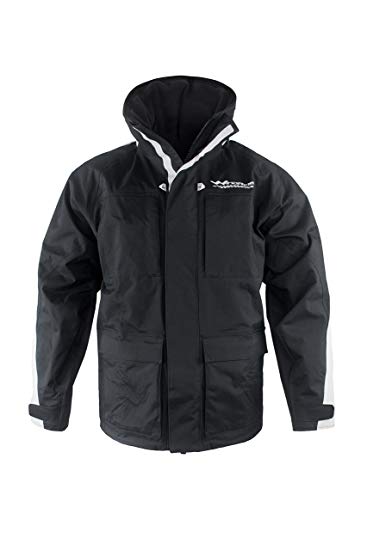 WindRider Pro Foul Weather Jacket - Rain Gear for Men - 7 Pockets - Stowaway hood - Breathable - For Fishing, Sailing Anywhere You Need Maximum Rain Protection