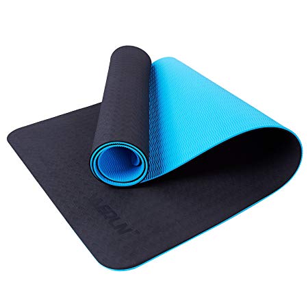 Vanerdun Non Slip TPE Yoga Mat ndash Eco Friendly Anti Tear Pilates Mat Extra Large 72quot x 24quot Thick 14 inch6mm Fit Yoga Pilates Fitness Exercise