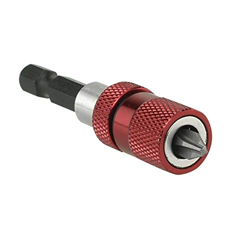 Neiko 02411A Magnetic Bit Tip Holders, 2 Piece | 1/4" Quick-Change to 1/4" Hex Bit | Impact Ready