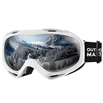 OutdoorMaster OTG Ski Goggles - Over Glasses Ski/Snowboard Goggles for Men, Women & Youth - 100% UV Protection