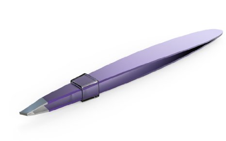 Lite Sensations Slanted Tip Eyebrow Tweezer - Best Precision Tweezer Purple