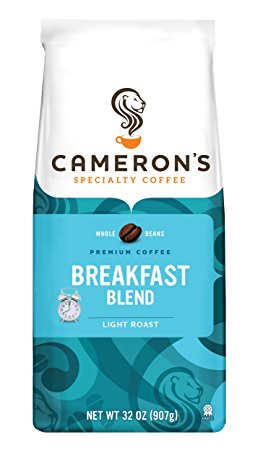 Cameron's Specialty Coffee, Breakfast Blend, 32 Ounce, Whole Bean, Bag