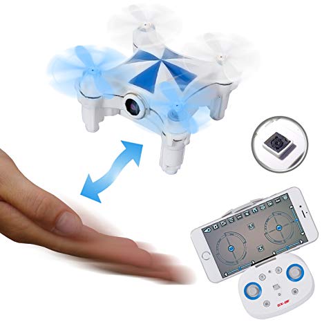 SGILE Mini Remote Control Drone Toy, RC Quadcopter Camera Drone with Movement Sensor, 360 Rotation and Return , Birthday Present for Kids Boys Girls Child