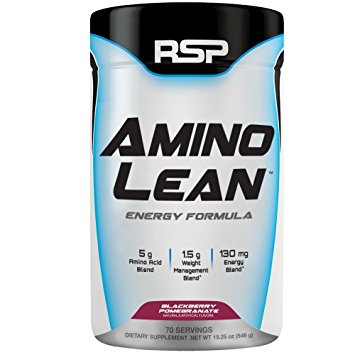 RSP AminoLean – Energized BCAA Amino Acid & Weight Loss Formula to Support Muscle Growth, Recovery, Performance, and Fat Loss, Blackberry Pomegranate ,19.25 Ounce, 70 servings
