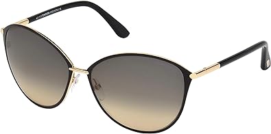 Tom Ford FT0320 Sunglasses - Shiny Rose Gold Frame, Gradient Smoke Lenses, 59 mm Lens FT03205928B