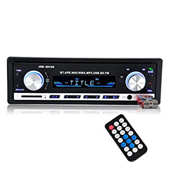 Car Stereo receiver FM Radio Audio Car Bluetooth MP3 Player USB/SD/AUX/FLAC Car Electronics single Din In-Dash with Remote Control