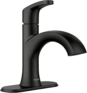 Moen 84346BL Karis One-Handle Lavatory Faucet, Black Matte