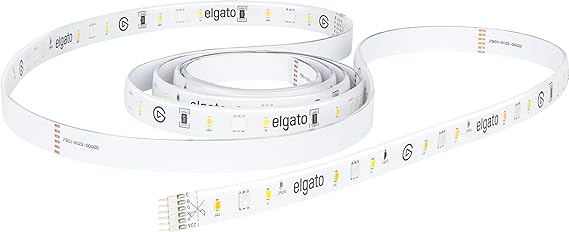 Elgato Light Strip Extension - Extend up to 10m, 16 Million Colors Through RGBWW LEDs with Warm/Cold White, App-Control via iOS/Android, PC/Mac, Stream Deck, Requires Light Strip