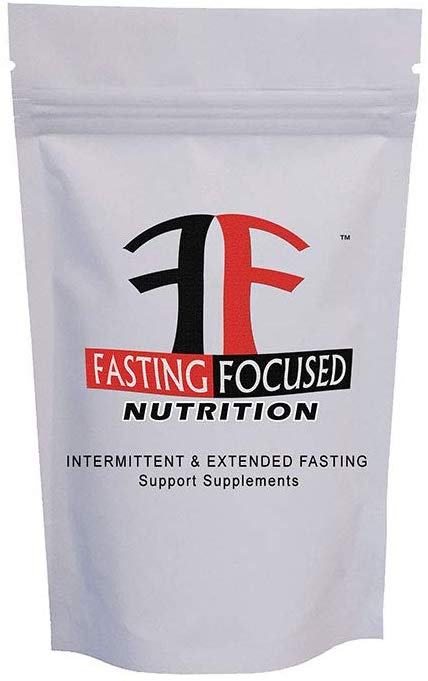 Fasting Water Electrolyte Hydration Powder (40 Servings) by Fasting Focused Nutrition:Sodium   Potassium   Sodium Bicarbonate,Intermittent/Extended Fasting, Keto, Wellness Supplement