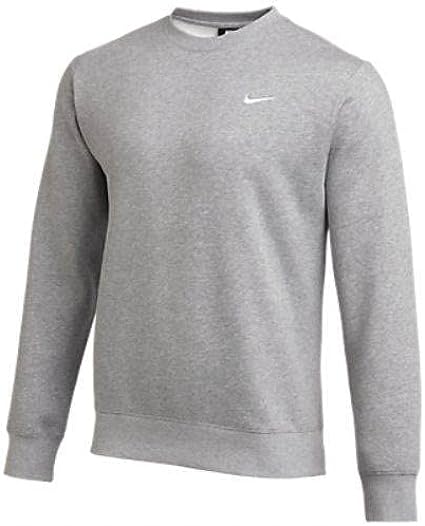 Nike Club Fleece Crew Men's Sweatshirt Crewneck (Heather Grey, Small)