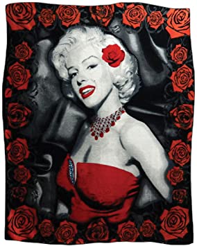 Midsouth Products Marilyn Monroe Throw Blanket - Red Roses
