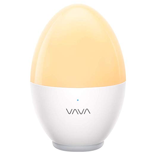 Night Lights, VAVA Night Lights for Babies, Kids LED Nursery Lamp with Free Stickers, Safe ABS PP, Adjustable Brightness Warm White/Cool White, 80 Hours Runtime