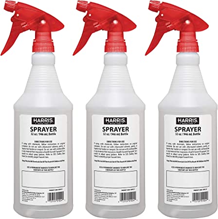 Harris Value Spray Bottles, 3 Pack All-Purpose with Pressurized Sprayer and Adjustable Nozzle…