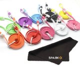 Spark Wireless 10PCS Assorted Colors Flat Noodle Cable Micro USB to 20 USB Charger for Samsung Galaxy S3 Note2 HTC BlackBerry