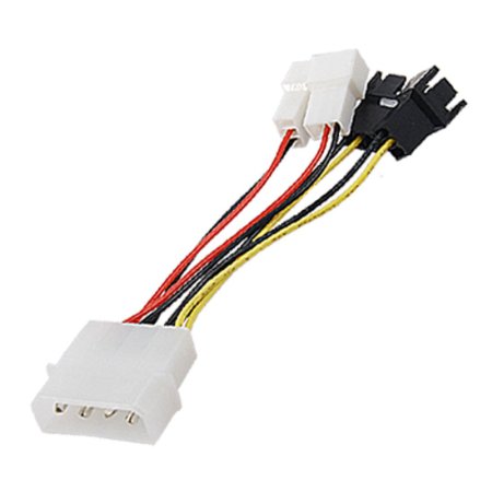 sourcingmap 4 x 3P to 4P IDE Power Cable Connector for PC Cooler Fan