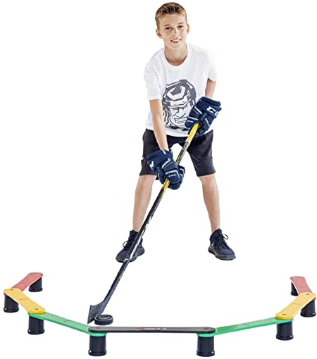Hockey Revolution Lightweight Stickhandling Trainer - Equipment for Puck Control, Reaction Time & Coordination - Light, Portable & Adjustable