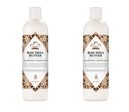 PACK OF 2 - Nubian Raw Shea Butter Body Lotion, 13.0 FL OZ