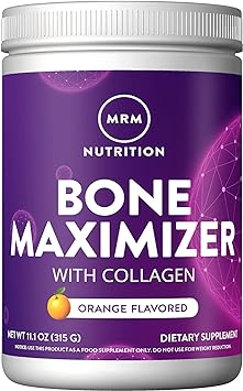 MRM Nutrition Bone Maximizer with Collagen | Orange Flavored | Bovine Collagen | MCHA   K2   D3 | Bone   Joint Health | Hormone & antibiotic Free | Gluten-Free | 30 Servings