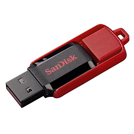 SanDisk Cruzer Switch 8GB USB 2.0 Flash Drive With SecureAceess Software- SDCZ52-008G-B35