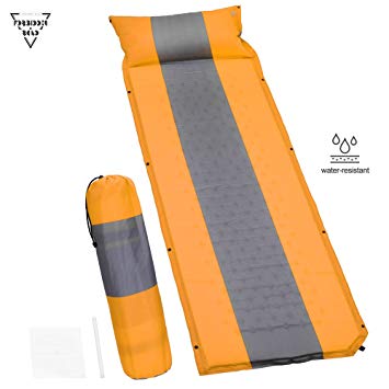 Forbidden Road Self-Inflating Sleeping Pad with Inflatable Pillow 7 Color Sleeping Mat Lightweight Sleeping Mattress Camping Hiking Backpacking Air Sleeping Pad